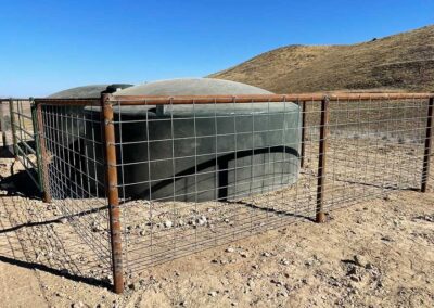 water tank installed by Spur X Ranch Improvements